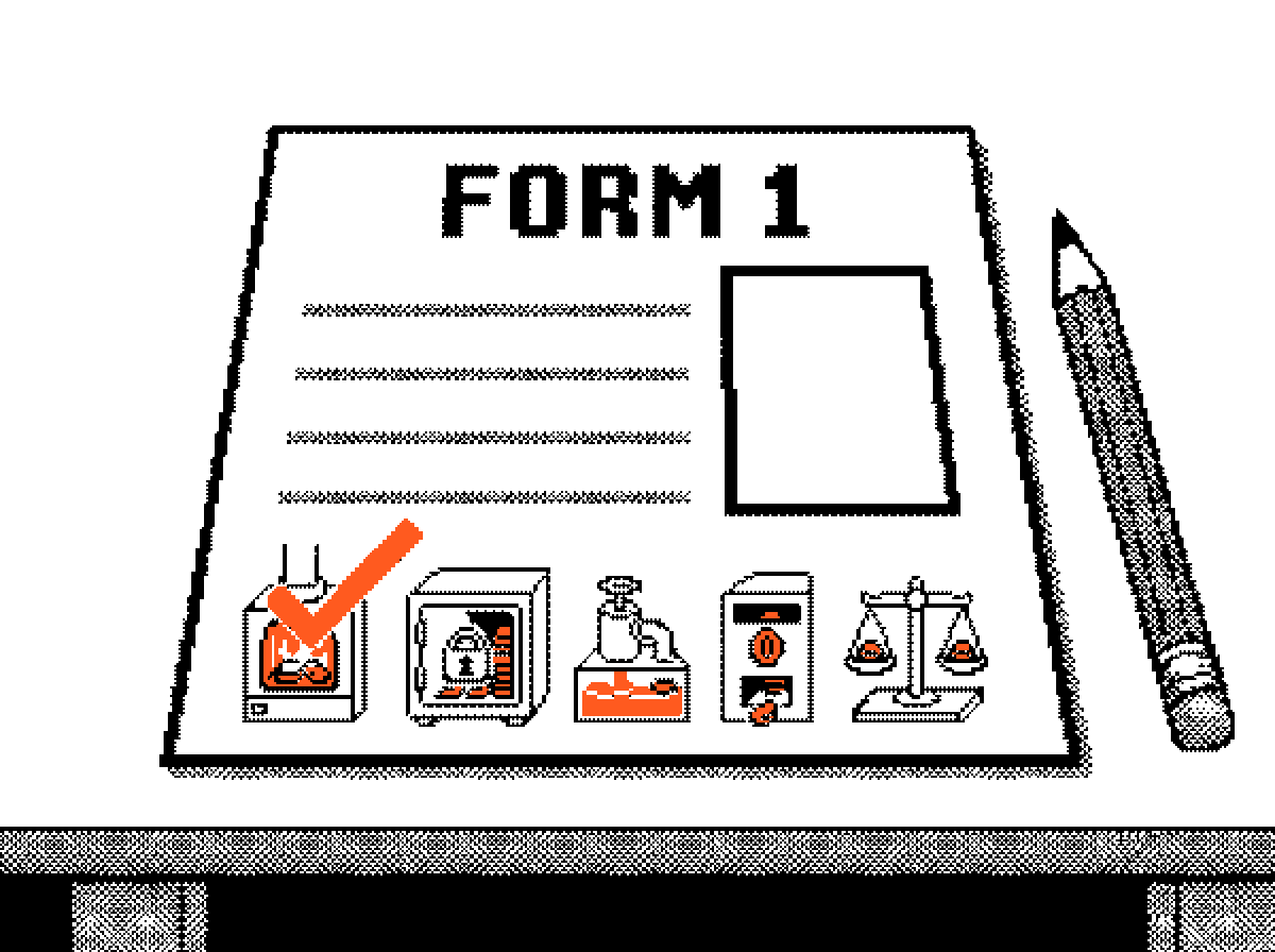 Form 1 with five machines to pick from